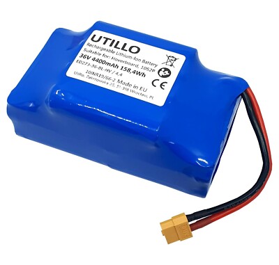 4,4Ah 36V Akku für Jetech JT-BC200-09 JT-BC201 Segways Razor 4400 mAh
