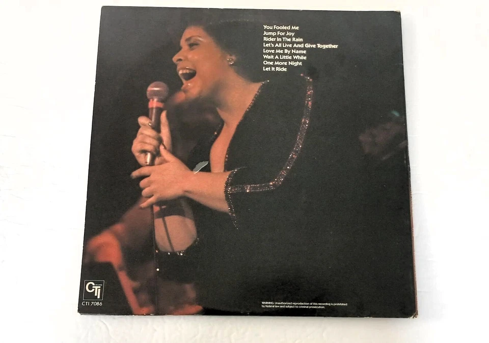 Patti Austin "Live At The Bottom Line" LP 1979 CTI Records CTI 7086 VG+ - Image 2 of 4