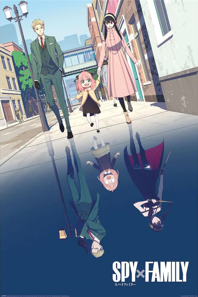 Spy Family - Manga / Anime TV Show Poster (The Fam) (Size: 24