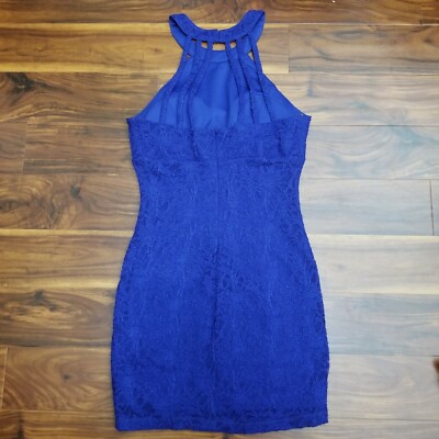 JUMP Apparel Royal Blue Halter Neck Sheath Formal Dress Sz 11/12 | eBay
