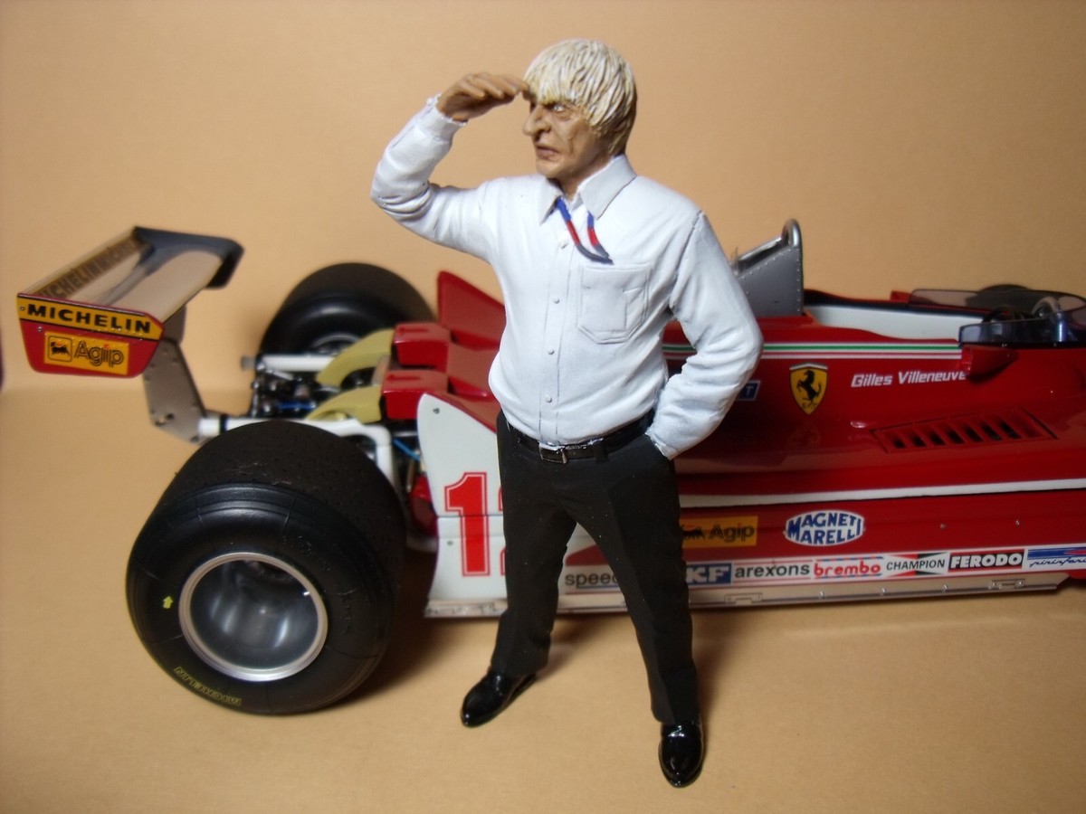 Figurine Bernie Ecclestone 1/18 F1 Brabham 1975 Résine GP Replicas Neuve