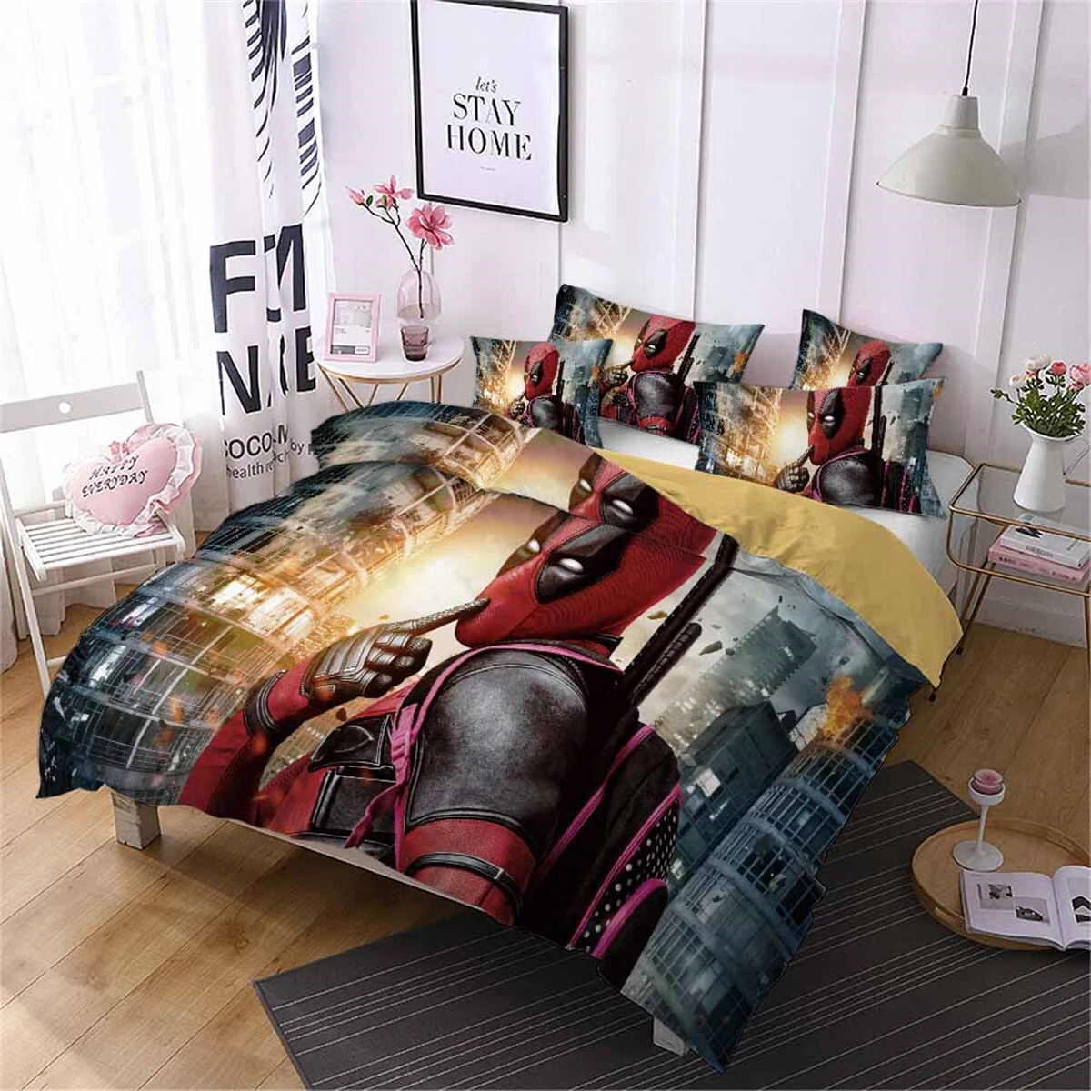 DeadPool Bedding Set, Bedroom Decoration