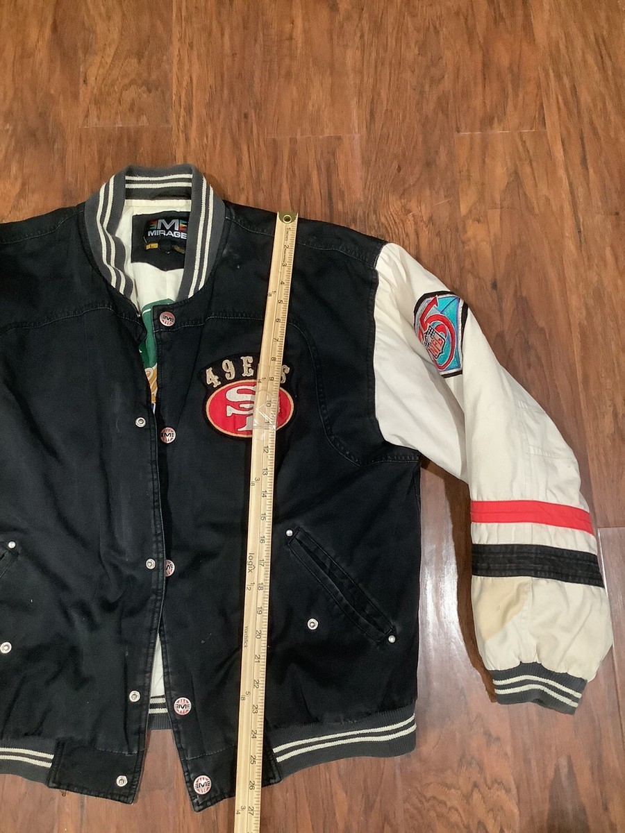 San Francisco 49ers Vintage Jacket L Men Mirage Classic Team San Francisco 49ers Vintage Jacket L Men Mirage Classic Team