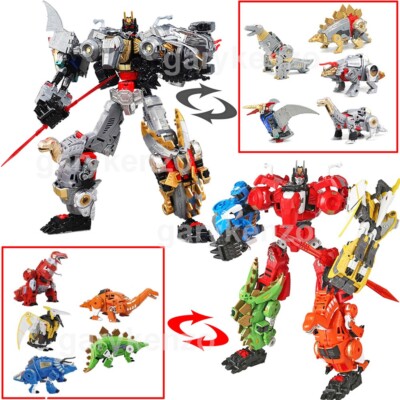 New 5in1 Dino Robot BPF Transform Robot Combiner 14.5'' Action Figure Kids Toys