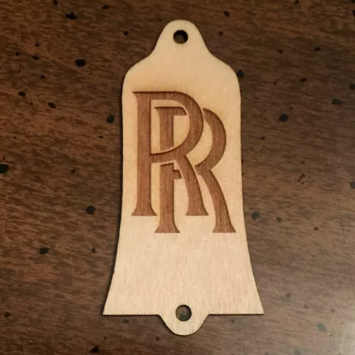GUITAR TRUSS ROD COVER - Wood Burned - Fits GIBSON USA - RANDY RHOADS RR