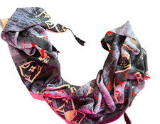 Scarf Prunus Flowers Lightweight Scarves for Women Girls Spring Fall