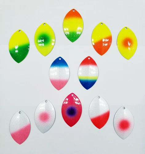 Spinner Blades McOmie's sz 7 UV Mag Willow Blades 2 pk