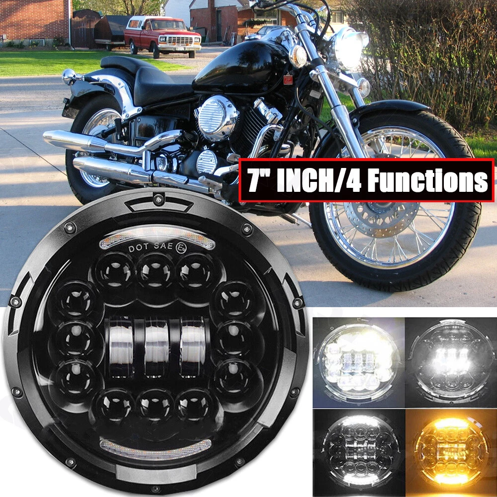 Yamaha v star on sale led headlight