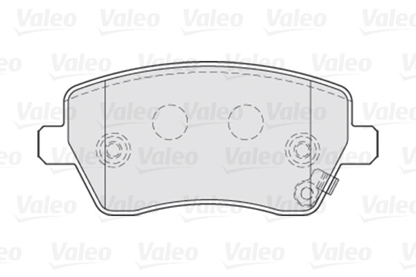 Kit plaquettes de frein Valeo 301641 pour dispositif de freinage à disque auto