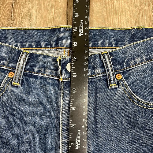 Levi's 505 Men's Jeans 38x30 Denim Blue 100% Cotton Y2K Straight - Picture 5 of 9