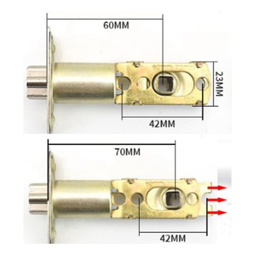 Stainless Steel Round Knobs Entrance Lock Door Entry Locks with Key UK STOCK - Picture 11 of 14