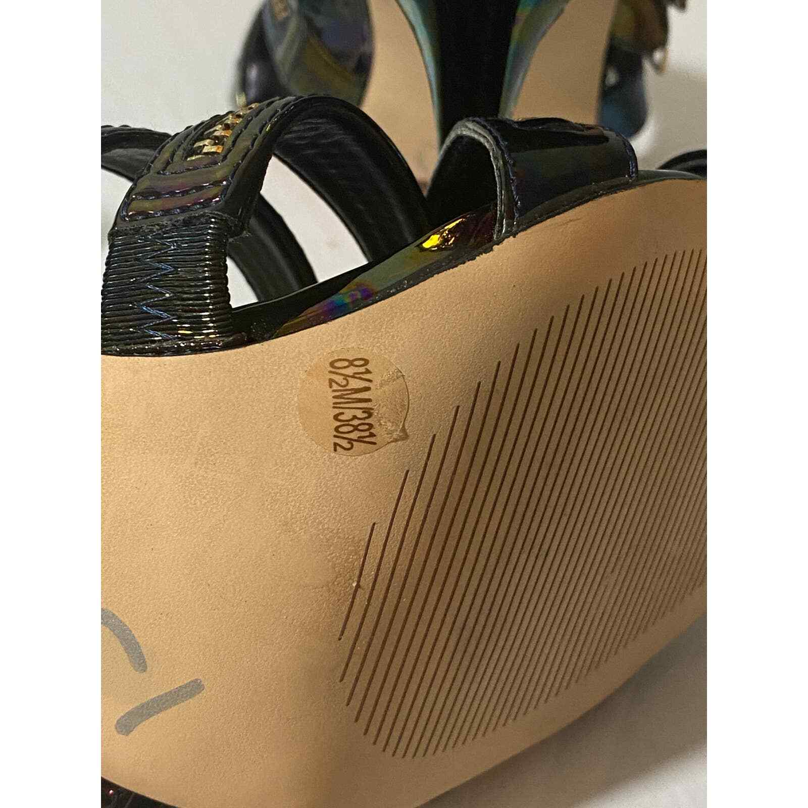 BCBGeneration Casey black iridescent hologram hee… - image 7