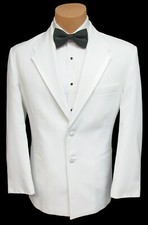Boys Size 6 White Oscar de la Renta Tuxedo Dinner Jacket Wedding Ringbearer