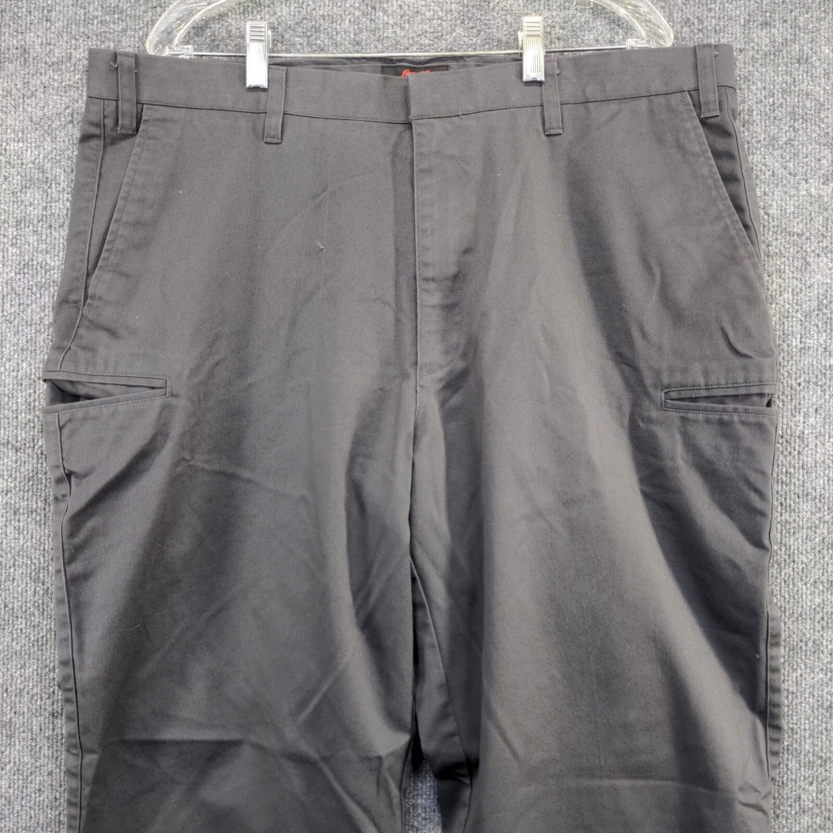 LOHEN PIGMENT DYEING COCOON PANTS グレー　36 Japanese Grey Melange Stretch Cotton Chino - Custom Fit Pants