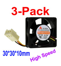 YS Tech FD123010107B 12V 0.11A High Speed 3Pin 30x30x10MM Fan