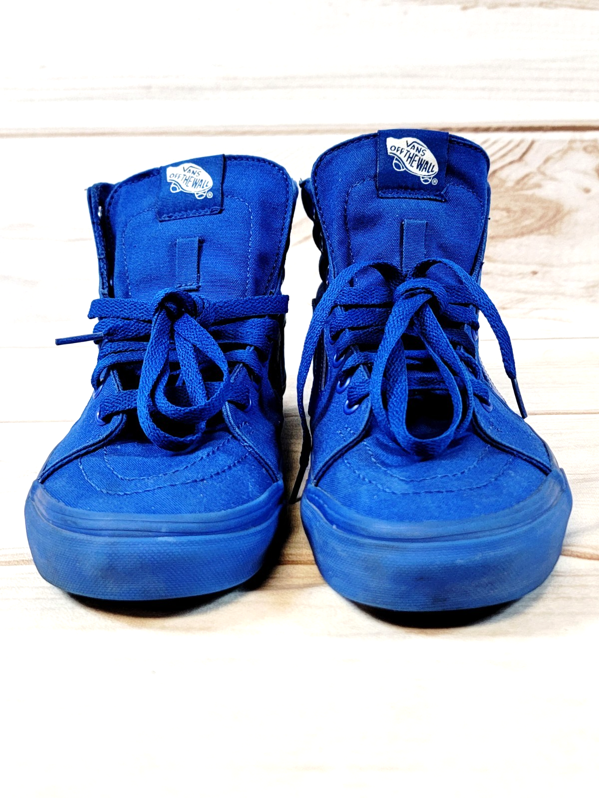 SAOLA Vans Sneaker Atletica Alta Unisex Adulto Taglia 8 5M 10W Blu Stringate 721454