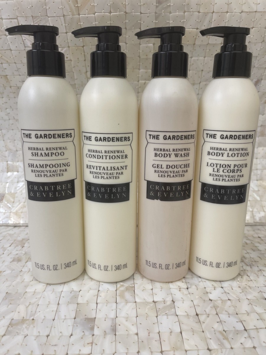 Crabtree & Evelyn Gardeners Shampoo Conditioner Body Wash Body