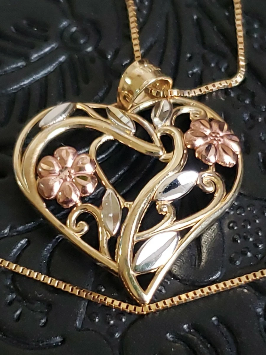 10K Gold Michael Anthony Heart Pendant Necklace