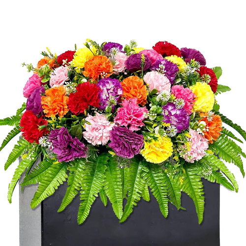 FLOWERIA Artificial Flowers for Cemetery Grave Decoration Headstone Flower Sa...