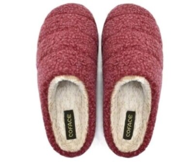 Coface Best Warm Slippers With Arch Support COFACE Mens Red UK