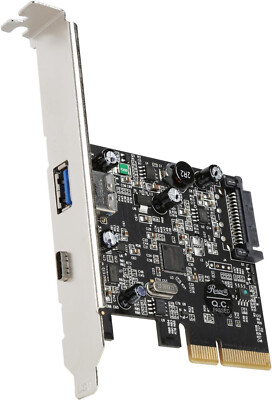 Rosewill RC-509 PCI-E (PCI Express) to USB 3.1 (Type A + Type C) Expansion Card