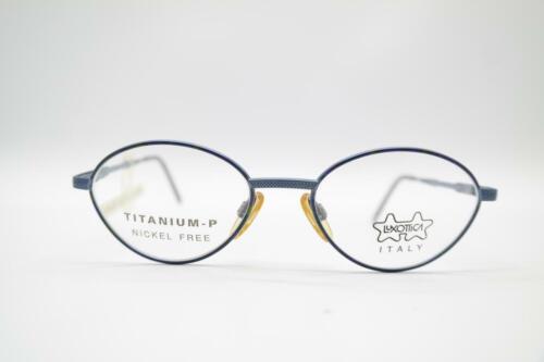 Vintage Luxottica 1012 4011 Titanium Blau Oval Brille Brillengestell NOS - Picture 1 of 6