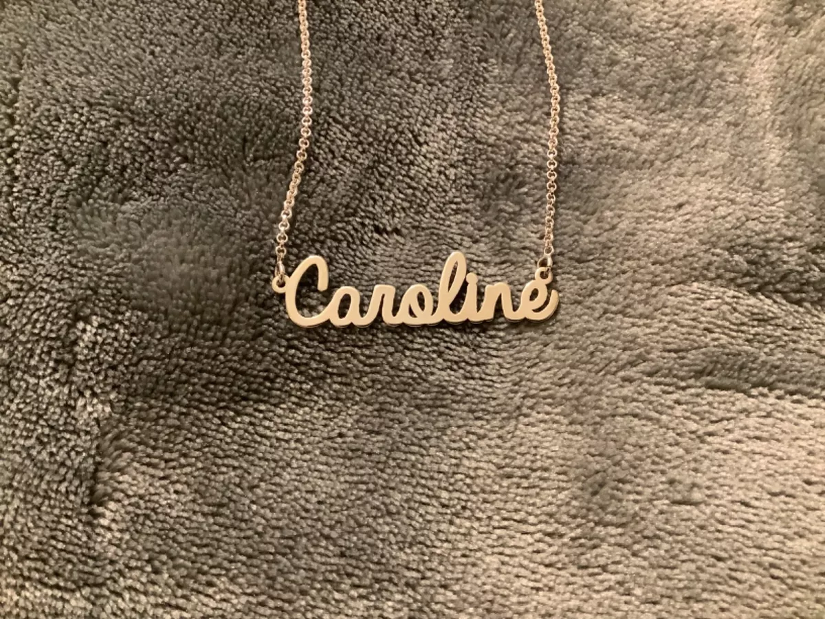 Pretty Little Things Inside My Name Necklace Caroline eBay