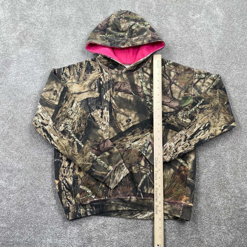 Mossy Oak Camouflages Hunting Pullover Hoodie Youth Size L Tan Black - Image 3 of 4