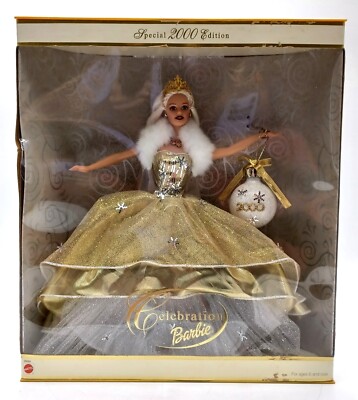 Celebration 2000 Barbie Puppe (Blond) / Mattel 28269 / NrfB, Ovp beschädigt
