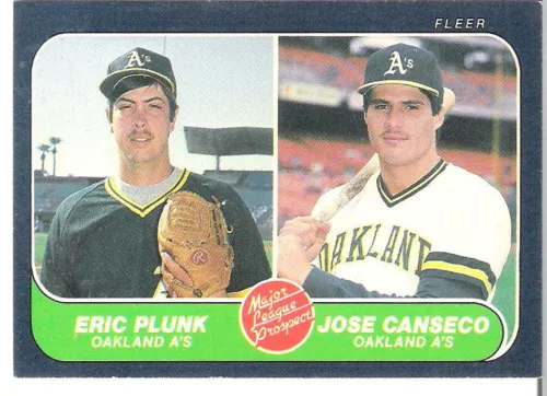 Jose Canseco 1986 Fleer Major League Prospect Card #649. Nice Ex-Mt.