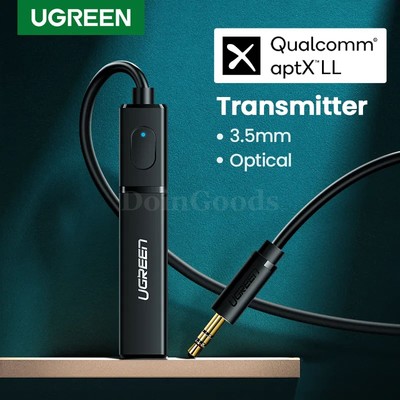 Ugreen Bluetooth Transmitter 5.0 Audio Adapter TV Headphone PC PS4 aptX LL 3.5mm