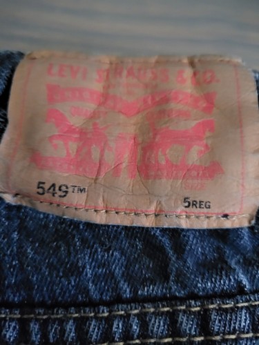 Levi’s 549 Relaxed Straight Jeans Adjustable Waist Boys Size 5 Reg (21x17.5)worn - Picture 4 of 6