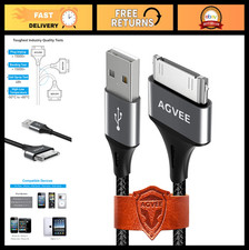 10ft USB-A to 30 Pin Charging Cable - 2 Pack for iPod, iPad, iPhone - Fast Charg