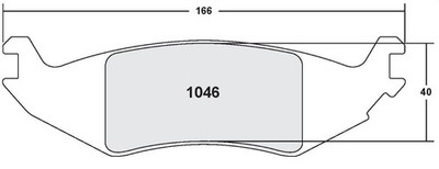 [1046.10]Performance Friction Z-Rated brake pads.FMSI(D1046)(old pfc #)