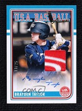 2024 Panini Stars and Stripes Prime 13/25 Brayden Taylor #ASM-BT Auto 0j81