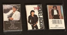 Lot of 3 Michael Jackson Audio Cassettes Thriller SEALED Bad Off The Wall VTG