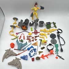1988 TMNT April O’Neil AND LOT OF RARE VINTAGE ACCESSORIES NEAR MINT
