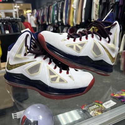 Size 12 - Nike LeBron X 10+ Sport Pack Gold Medal