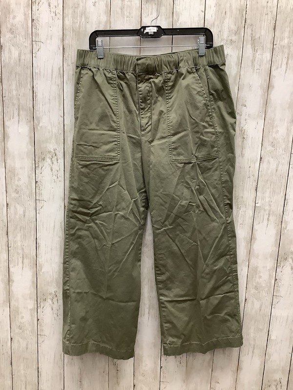Gap Women's Heritage Green Mid-Rise Cropped Barrel Utility Pants