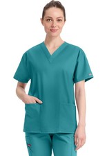 Dickies Scrubs V Neck Scrub Top Dickies EDS 86706 Signature Teal