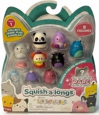 Squishmallows Squish-a-longs Series 1 Mini Figures 8 Pack New Sealed Toy