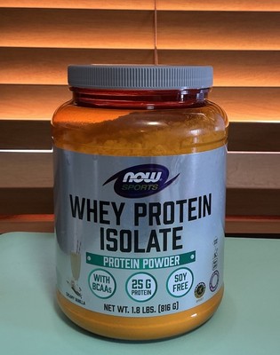 Whey Protein  Natural Vanilla, 1.8 Lb  By Now Foods