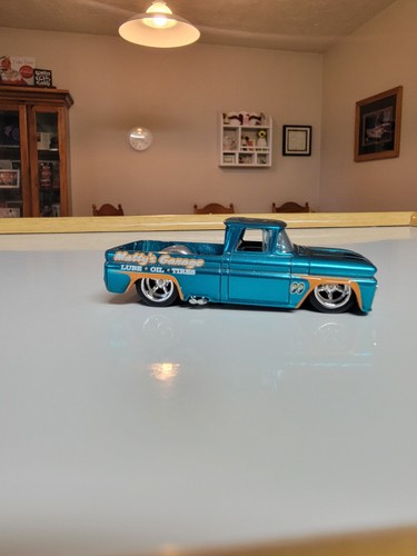 Hot wheels Super ** CUSTOM ** 62 CHEVY PU " CANDY AQUA " USA - Picture 7 of 15