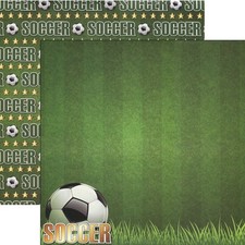 Soccer, DS scrapbook paper - Reminisce TSOC006