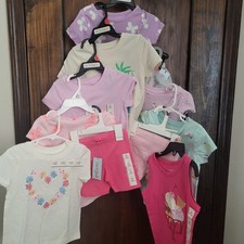 New Toddler Girls 11pc Clothing Bundle Sz 2t Tops Dress Shorts Skirt Lot G4