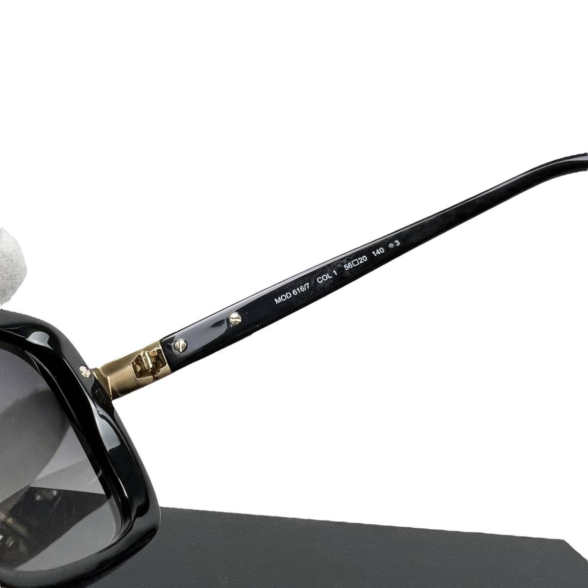 Cazal MOD 616/7 COL1 Rectangular Glasses Black Lu… - image 4