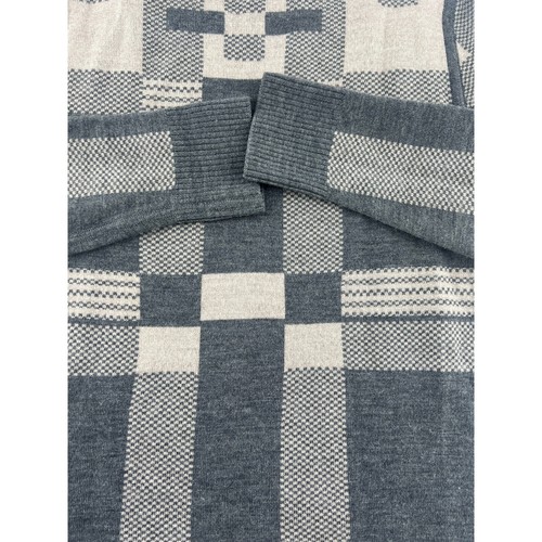 Pendleton Sweater Mens Small Grey Beige 100% Merino Wool Pullover Workwear - Picture 7 of 8