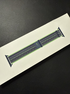 Apple Watch Nike Sport Loop 41mm (38/40) Bright Green/Blue Genuine OEM Open Box