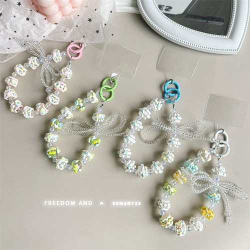 Transparent Bag Pendant Keychain Colorful Phone Lanyard New Phone Charm Rope - Photo 9 sur 14