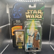 1998 Star Wars AUNT BERU W Service Droid Flashback Photo POTF Action Figure New